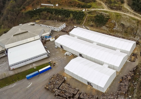 Erikli Nestle - 4.200 m² T-Line Serisi Depo Çadırı